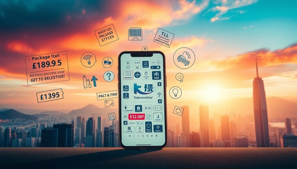 A high-contrast, dynamic scene showcasing the "轉台優惠" offerings of Telecombrother, a leading Hong Kong telecommunications provider. The foreground features a sleek, modern smartphone prominently displaying the Telecombrother brand logo, surrounded by a collage of enticing package deals, discounted rates, and promotional icons. The middle ground depicts a cityscape of Hong Kong's iconic skyscrapers, hinting at the provider's extensive coverage and reach. The background is a vibrant, gradient-filled sky, evoking a sense of excitement and innovation. Soft, directional lighting casts dramatic shadows, heightening the sense of depth and emphasizing the key promotional elements. The overall composition conveys Telecombrother's commitment to delivering exceptional value and customer-centric offerings in the competitive Hong Kong telecommunications market. A high-contrast, dynamic scene showcasing the "轉台優惠" offerings of Telecombrother, a leading Hong Kong telecommunications provider. The foreground features a sleek, modern smartphone prominently displaying the Telecombrother brand logo, surrounded by a collage of enticing package deals, discounted rates, and promotional icons. The middle ground depicts a cityscape of Hong Kong's iconic skyscrapers, hinting at the provider's extensive coverage and reach. The background is a vibrant, gradient-filled sky, evoking a sense of excitement and innovation. Soft, directional lighting casts dramatic shadows, heightening the sense of depth and emphasizing the key promotional elements. The overall composition conveys Telecombrother's commitment to delivering exceptional value and customer-centric offerings in the competitive Hong Kong telecommunications market.