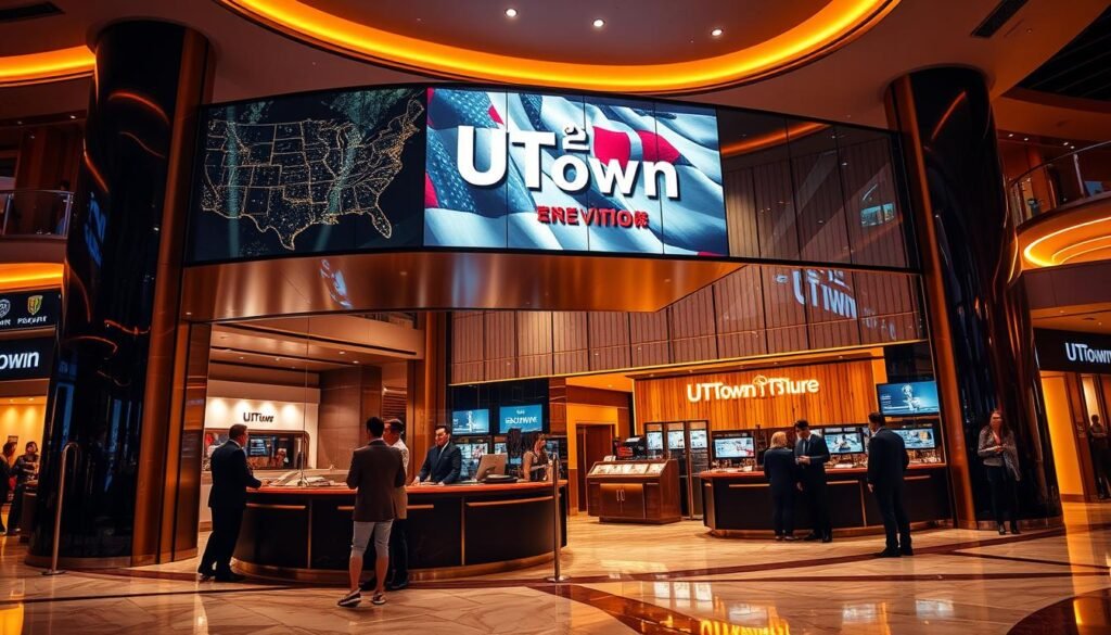 A bustling UTown entertainment complex, its reputation reflected in the vibrant atmosphere. A sleek, modern facade with clean lines and sophisticated lighting creates an inviting ambiance. The interior exudes an air of professionalism, with attentive staff catering to every customer's need. The scene is bathed in a warm, golden glow, enhancing the sense of trust and reliability. Intricate details, such as the polished marble floors and the subtle branding, convey a strong commitment to excellence. The overall composition evokes a sense of sophistication, reliability, and a dedication to providing an exceptional entertainment experience. A bustling UTown entertainment complex, its reputation reflected in the vibrant atmosphere. A sleek, modern facade with clean lines and sophisticated lighting creates an inviting ambiance. The interior exudes an air of professionalism, with attentive staff catering to every customer's need. The scene is bathed in a warm, golden glow, enhancing the sense of trust and reliability. Intricate details, such as the polished marble floors and the subtle branding, convey a strong commitment to excellence. The overall composition evokes a sense of sophistication, reliability, and a dedication to providing an exceptional entertainment experience.