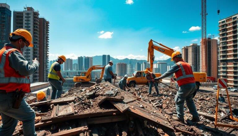 天台防水工程前的舊層清拆工程細節